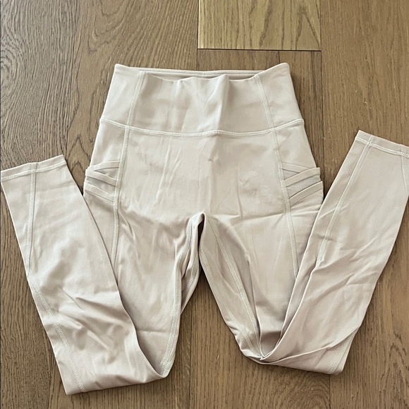 Fabletics Pants - Fabletics Women's Cream High-Waisted Leggings